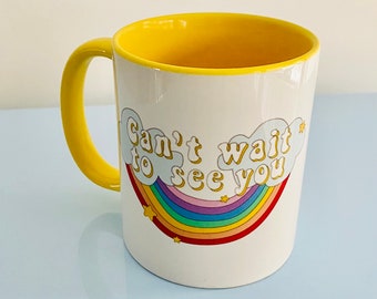 J’ai hâte de vous voir, vous me manquez tasse à café, cadeau pour maman, cadeau pour un ami, livraison gratuite au Royaume-Uni