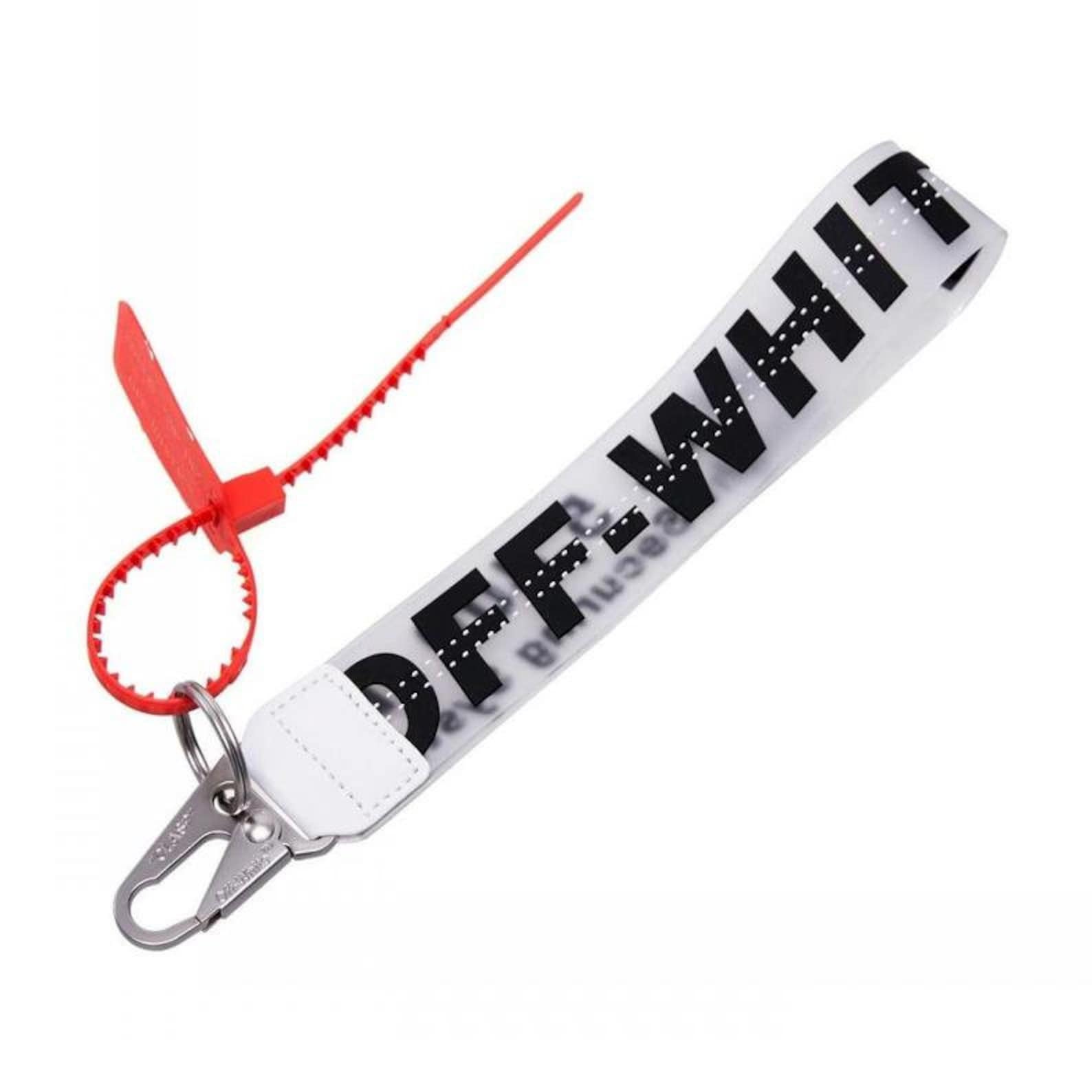 Off White Wristlet Keychain Lanyard Gift Fashion Lanyard Etsy