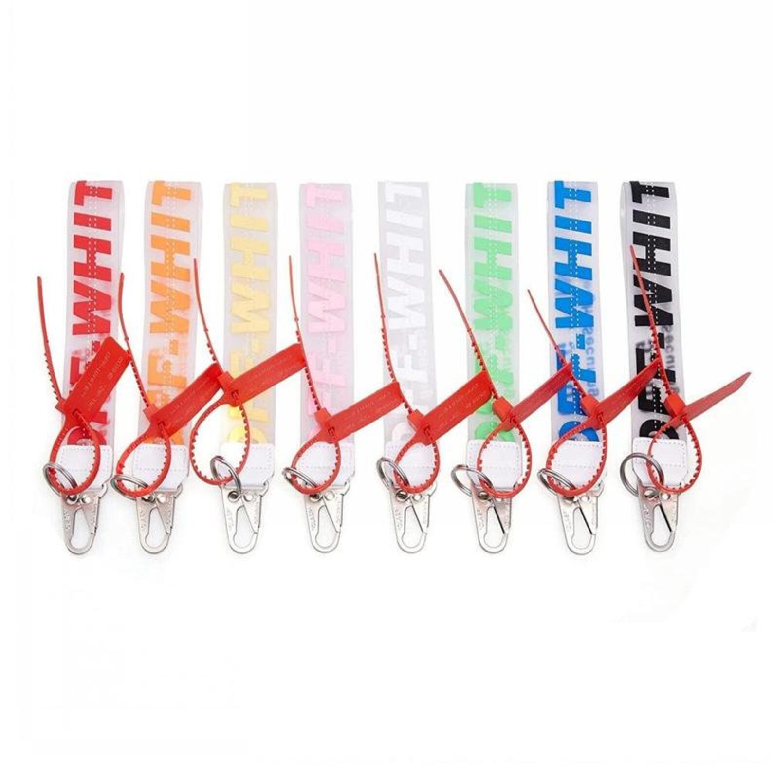 Off White Wristlet Keychain Lanyard Gift Fashion Lanyard Etsy