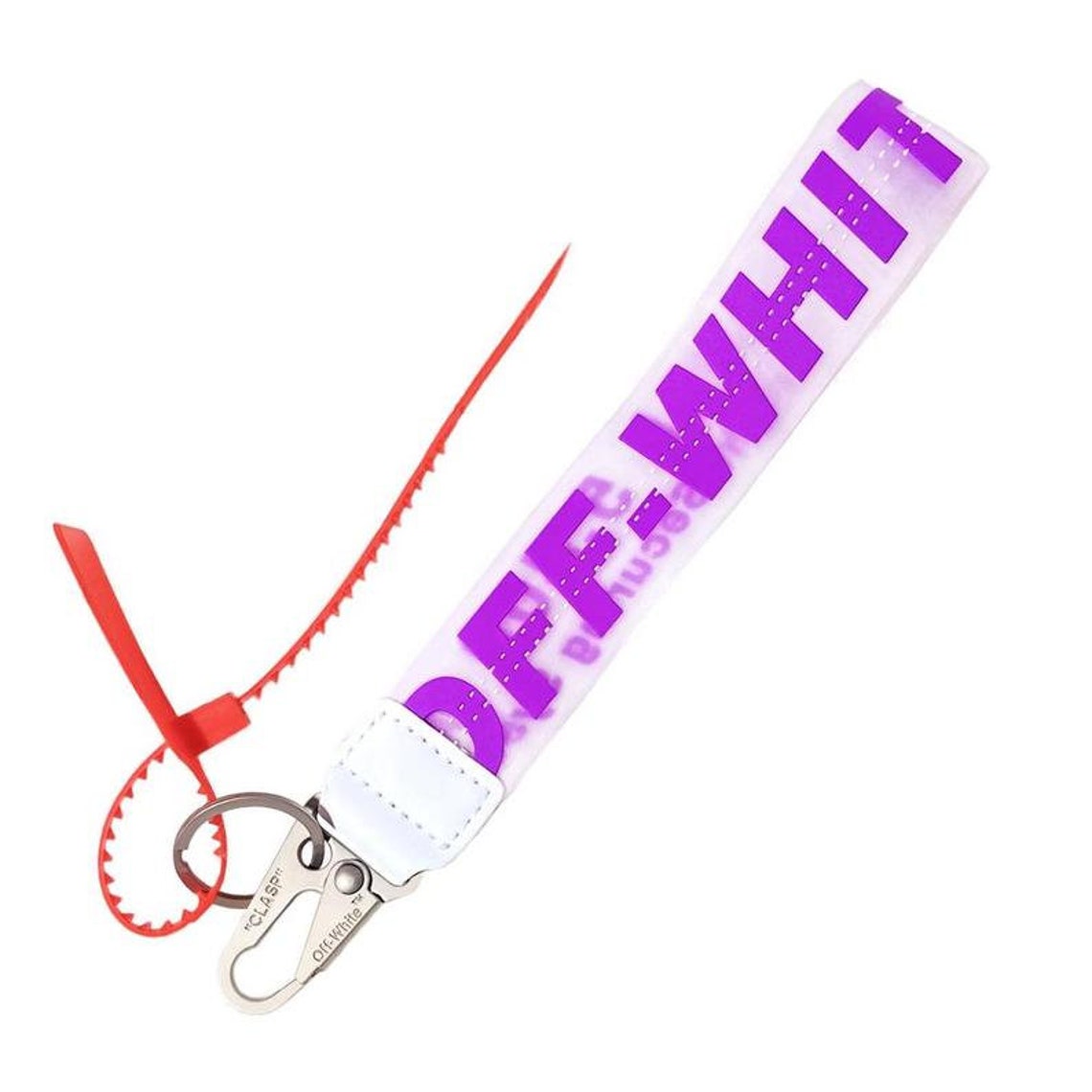 Off White Wristlet Keychain Lanyard Gift Fashion Lanyard Etsy