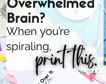 ADHD Reset Planner Printable | Task Paralysis Help | Overwhelm Reset