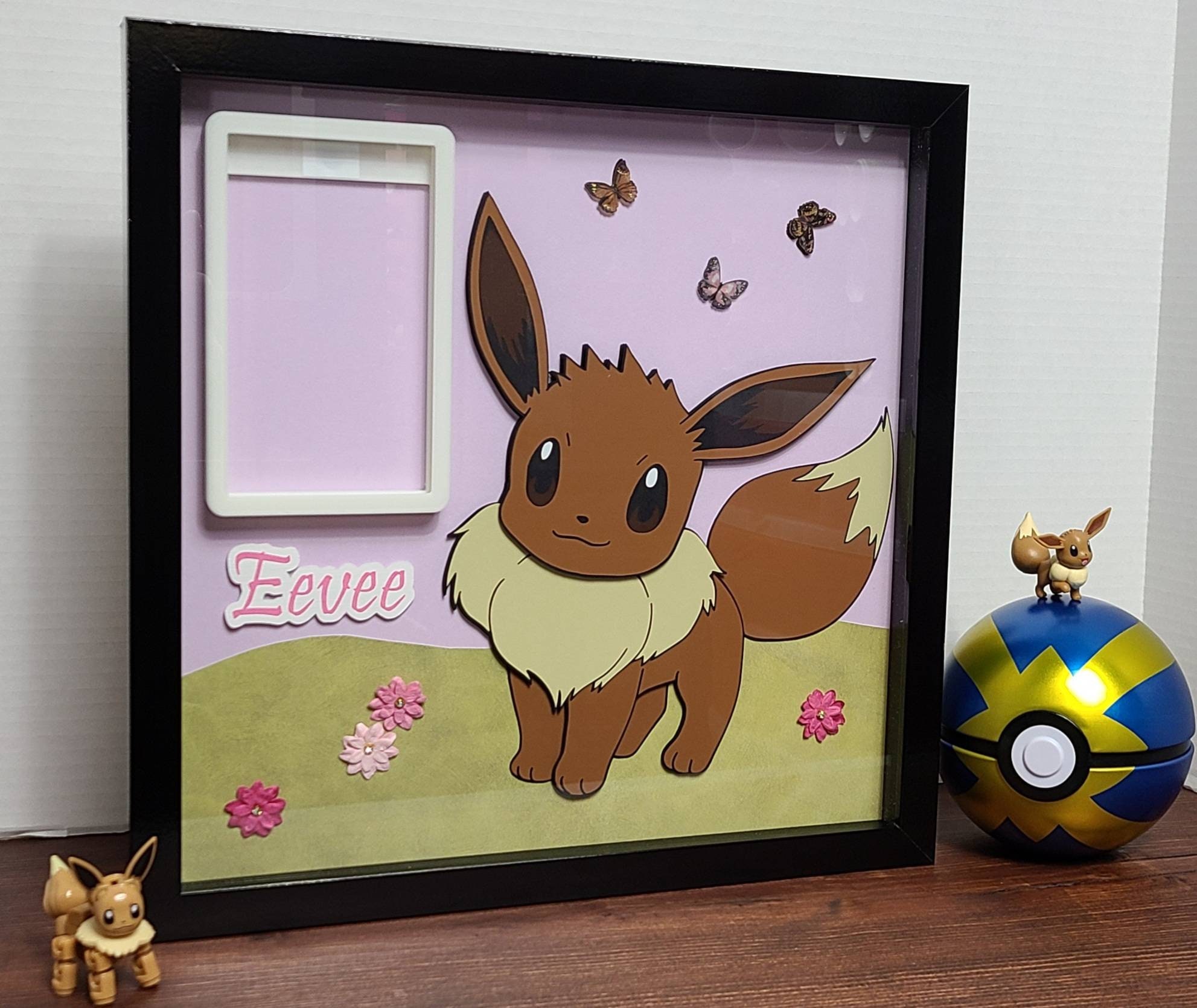 Shiny Eevee Evolution Shadow Box by ShadowOfDorkness on DeviantArt