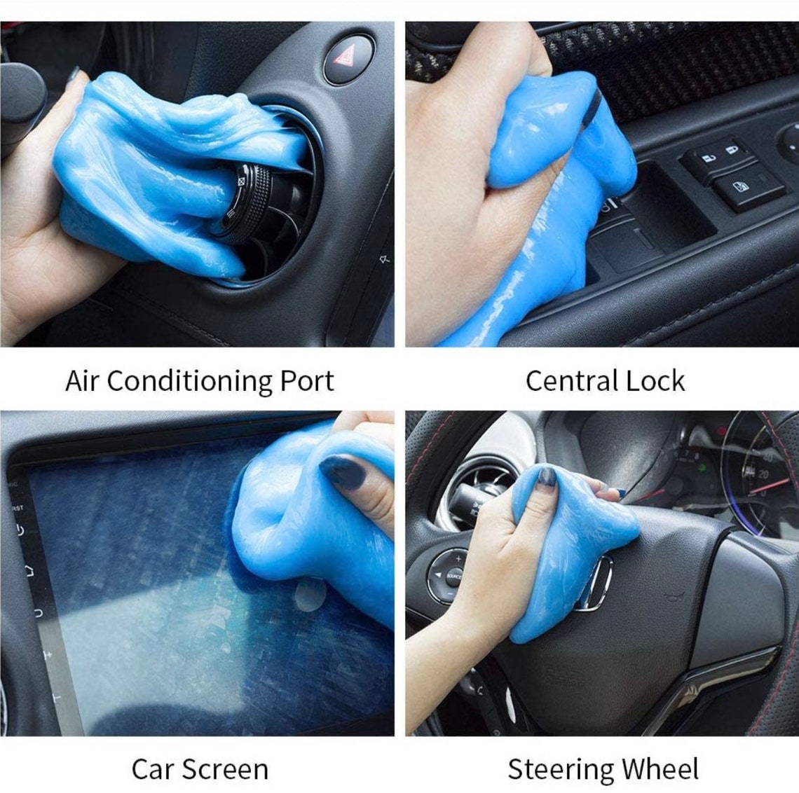2pcs Universal Dust Cleaning Gel Resealable Car Cleaning