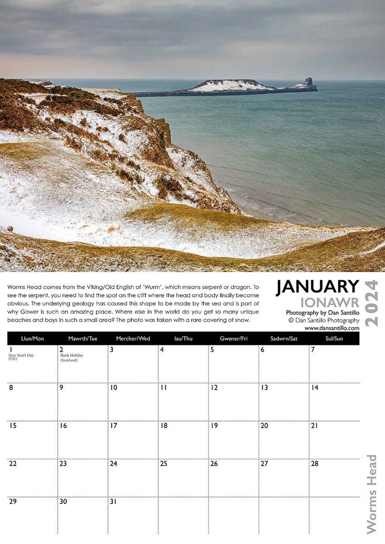Gower 2024 Calendar Etsy UK