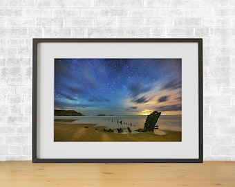 Impresión fotográfica de Gower: bahía de Rhossili