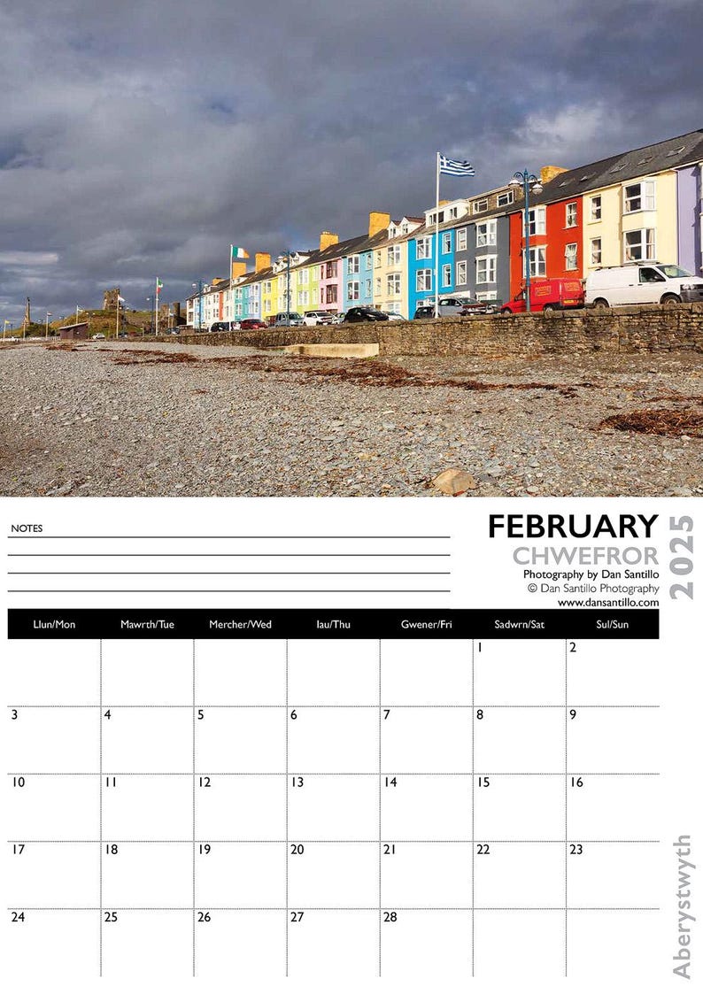 Aberystwyth 2025 Calendar Etsy