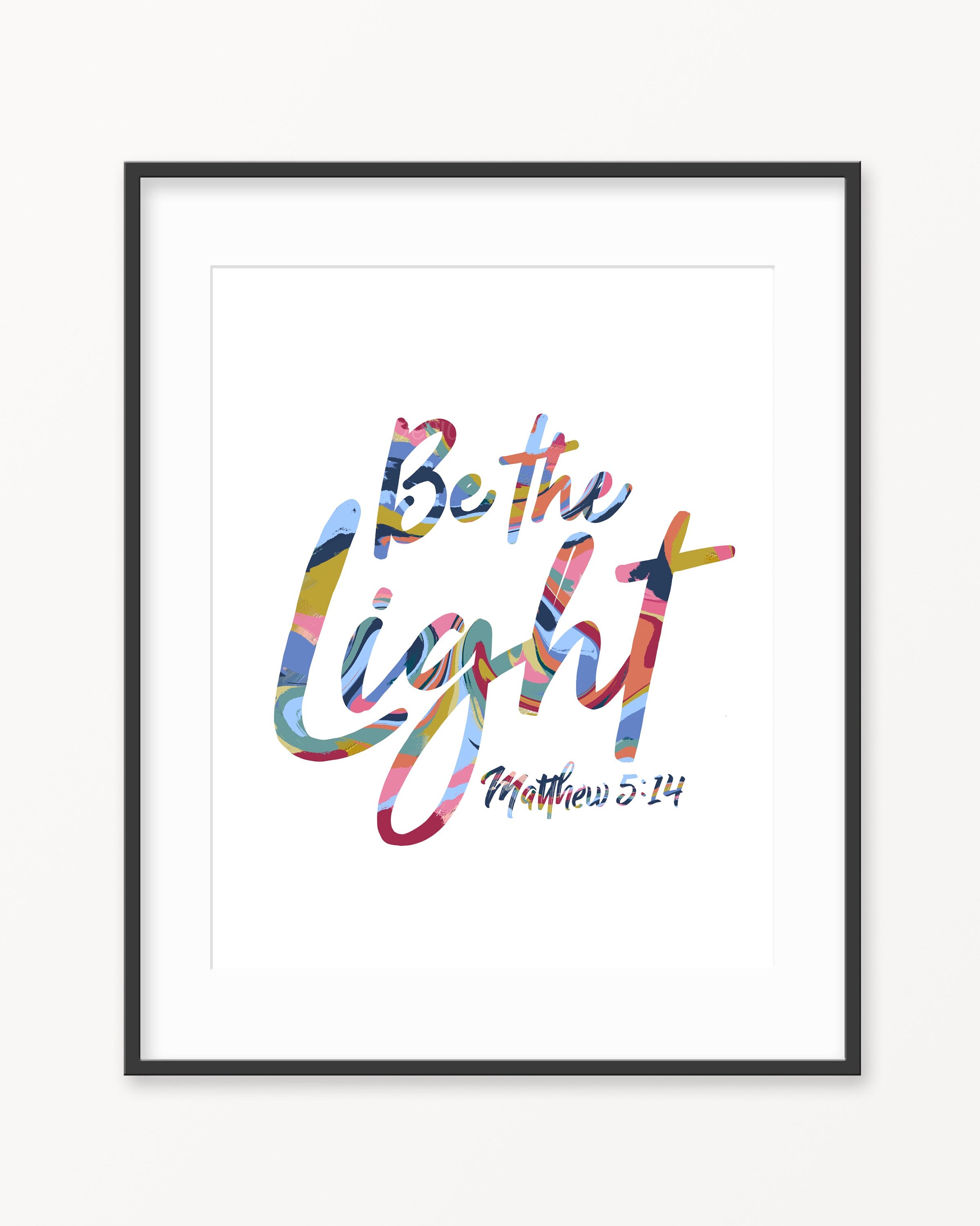 Be the Light PNG Bible Verse Christian Art Sublimation Clipart Word Art ...