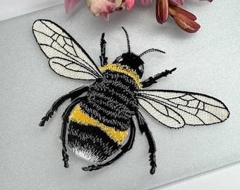 Bee embroidery, custom embroidery