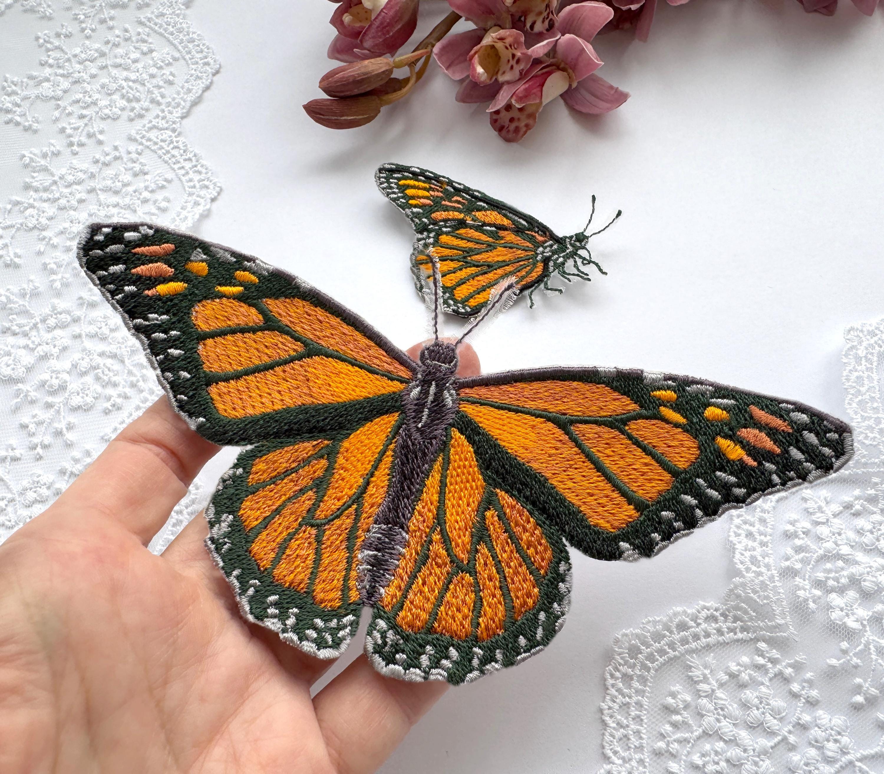 Embroidered Butterfly Patch - Etsy