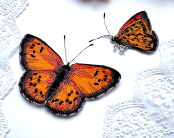 parche de mariposa bordado