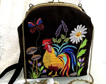 Bolso de hombro, hecho a mano