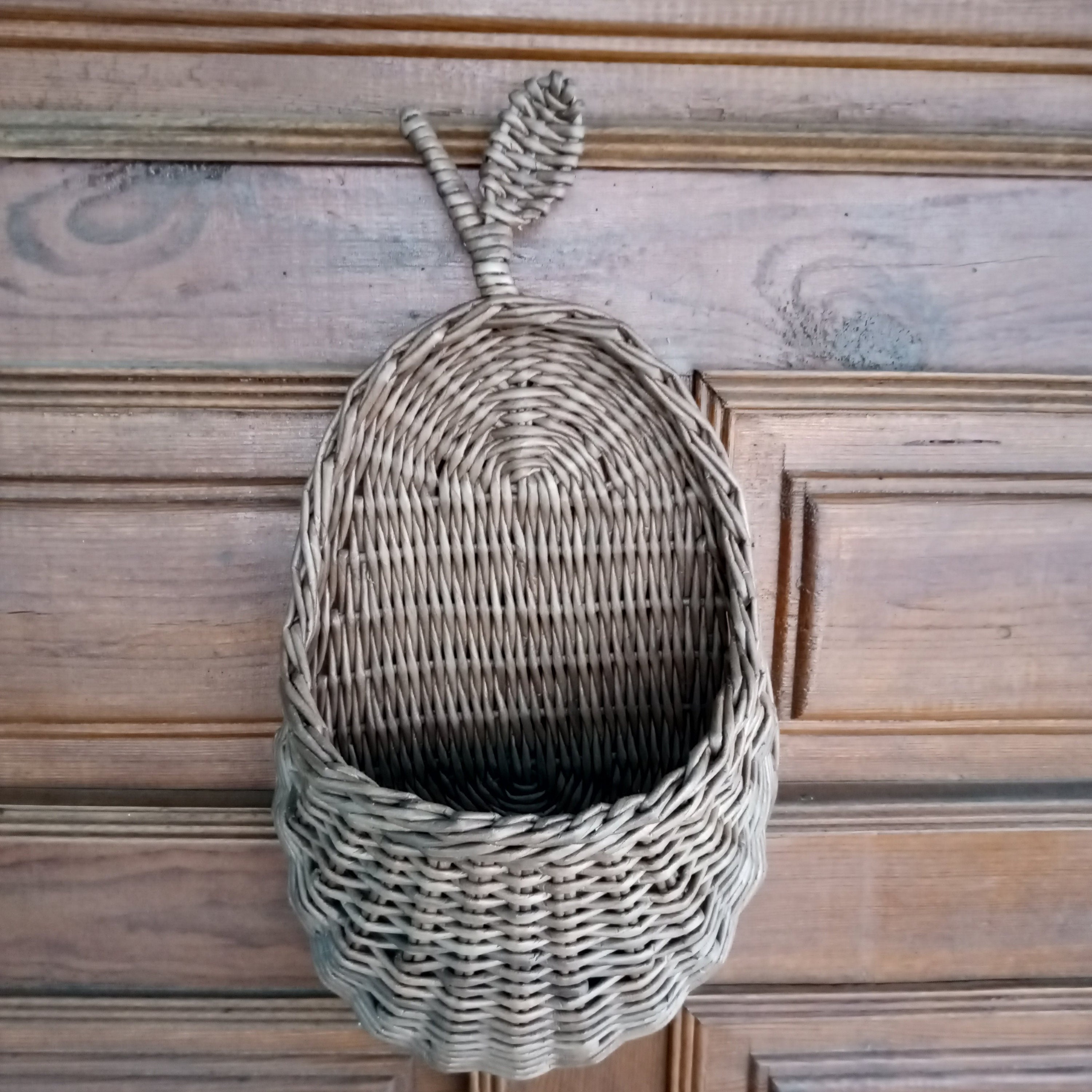 Wicker Door Basket for Flowers Front Door Decoration Etsy