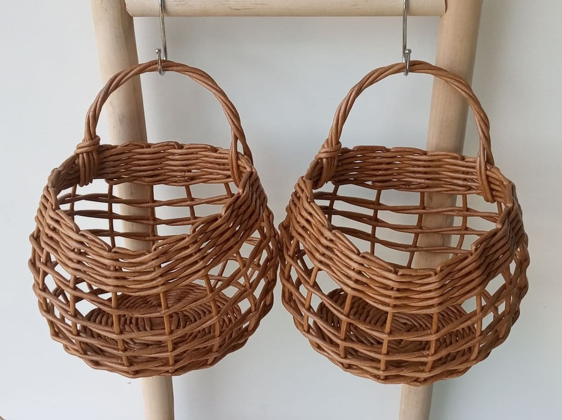 Hanging Vegetable Storage Baskets kitchen storage of Etsy