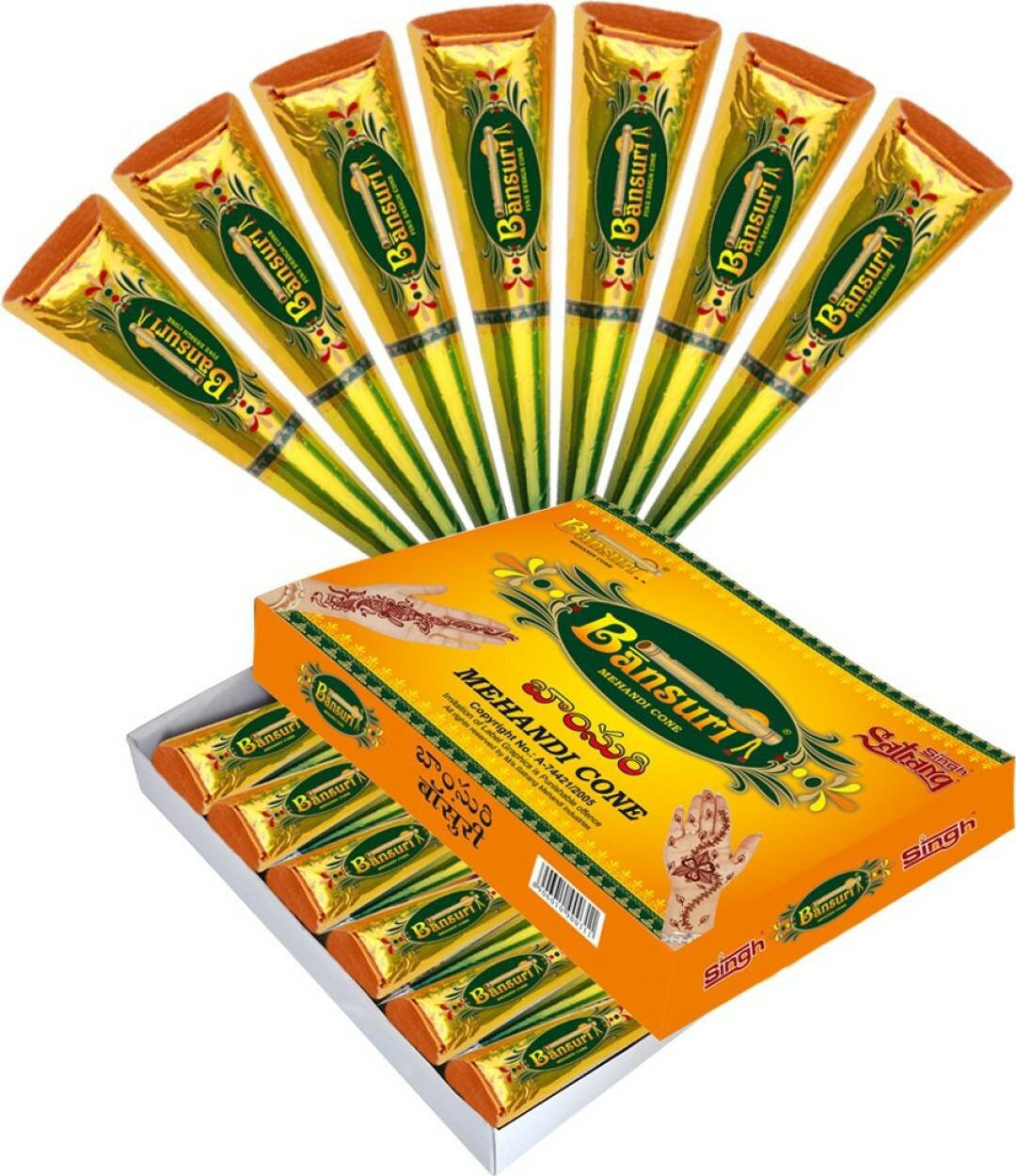 Natürliche Heena Bansuri Mehandi Cones / Gute Farbe Heena | Etsy