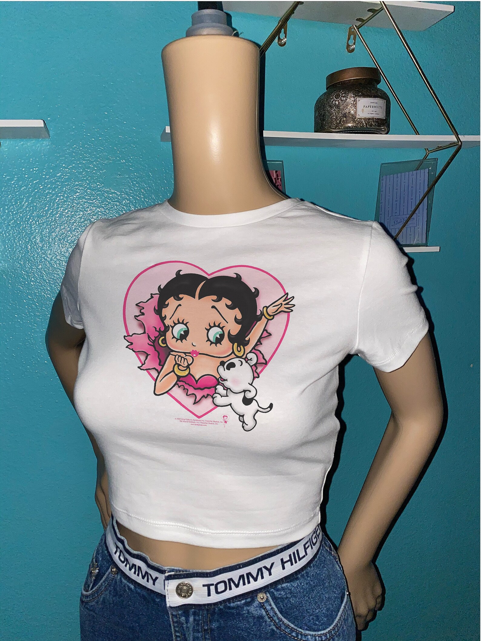 Y2K Angel And Devil Betty Boop Baby Tee Etsy
