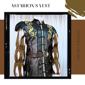 Astarion Weste mit Ärmeln Fantasy Cosplay Digital Schnittmuster & Anleitung