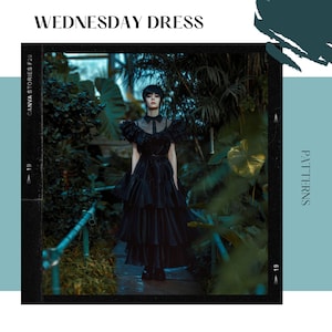 Gothic Dress with Ruffles for Cosplay Unluky Day Dress Pattern  - Digilal Product