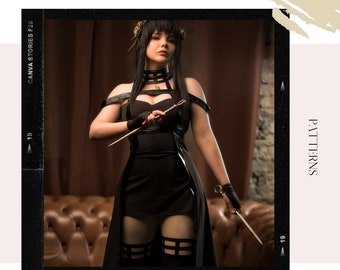 Spy Show Thorn Assassin Cosplay Dress  Pattern - Digital Product