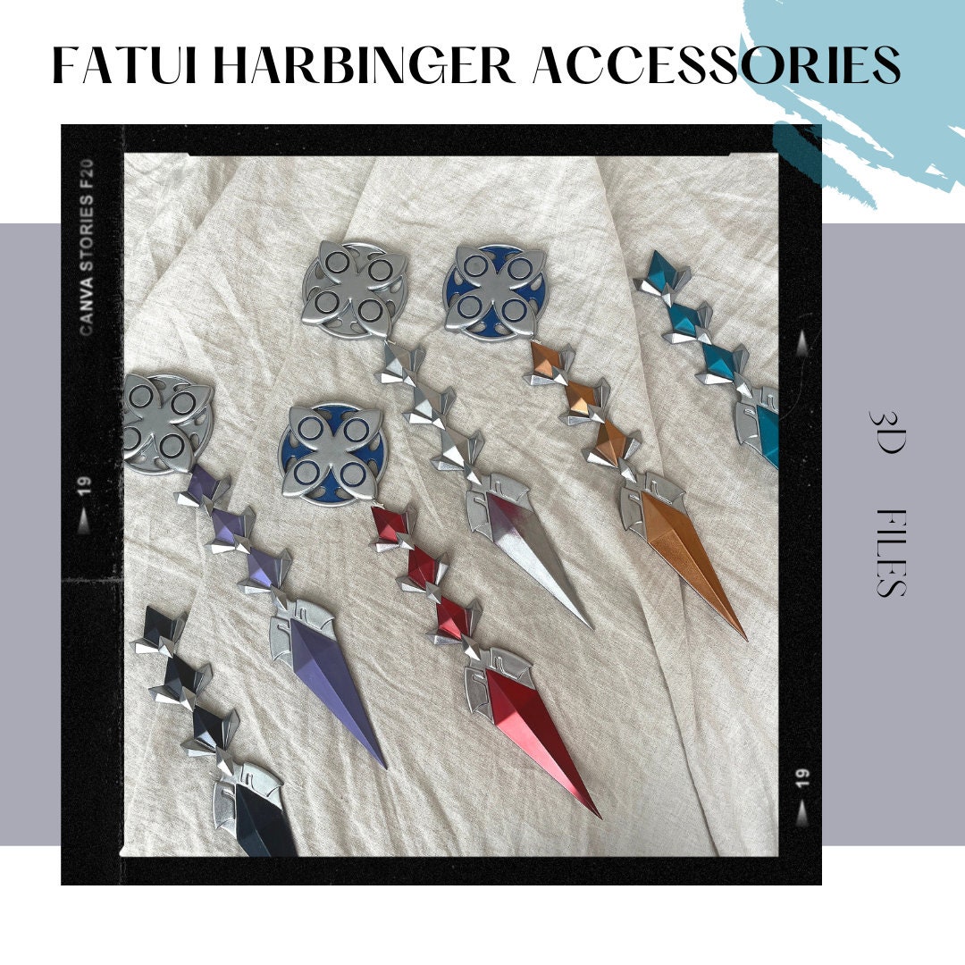 Fatui Harbingers Accessories 3d files - Digital Product Fan Made Merch –  FENINDOM LLC