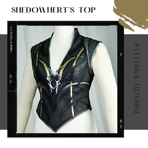 Shadowheart Top Fantasy Cosplay Digital Sewing Pattern & Tutorial