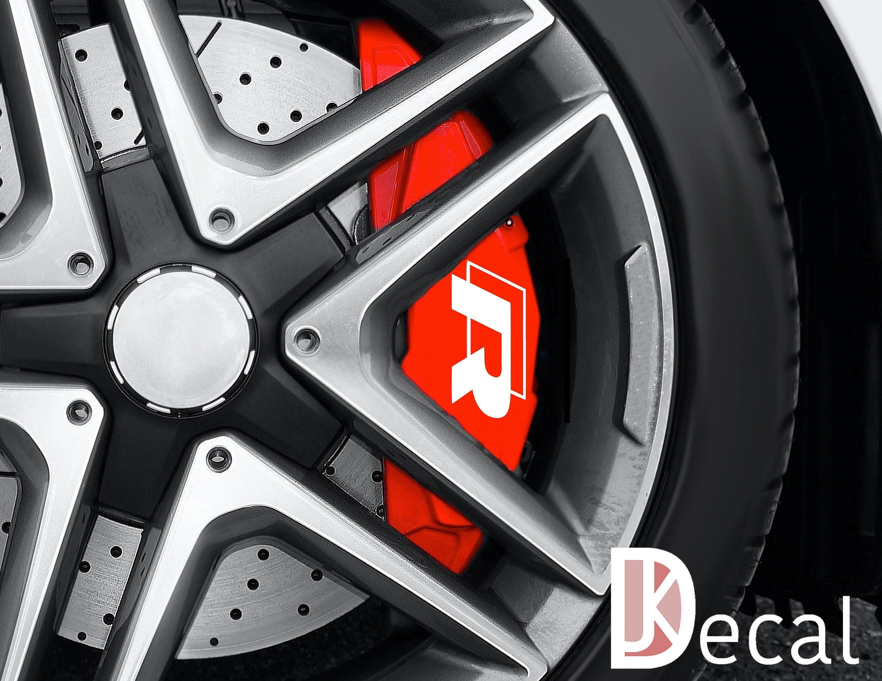 VW Golf R Rline R32 R36 Brake Caliper Decals Stickers X6 Etsy UK