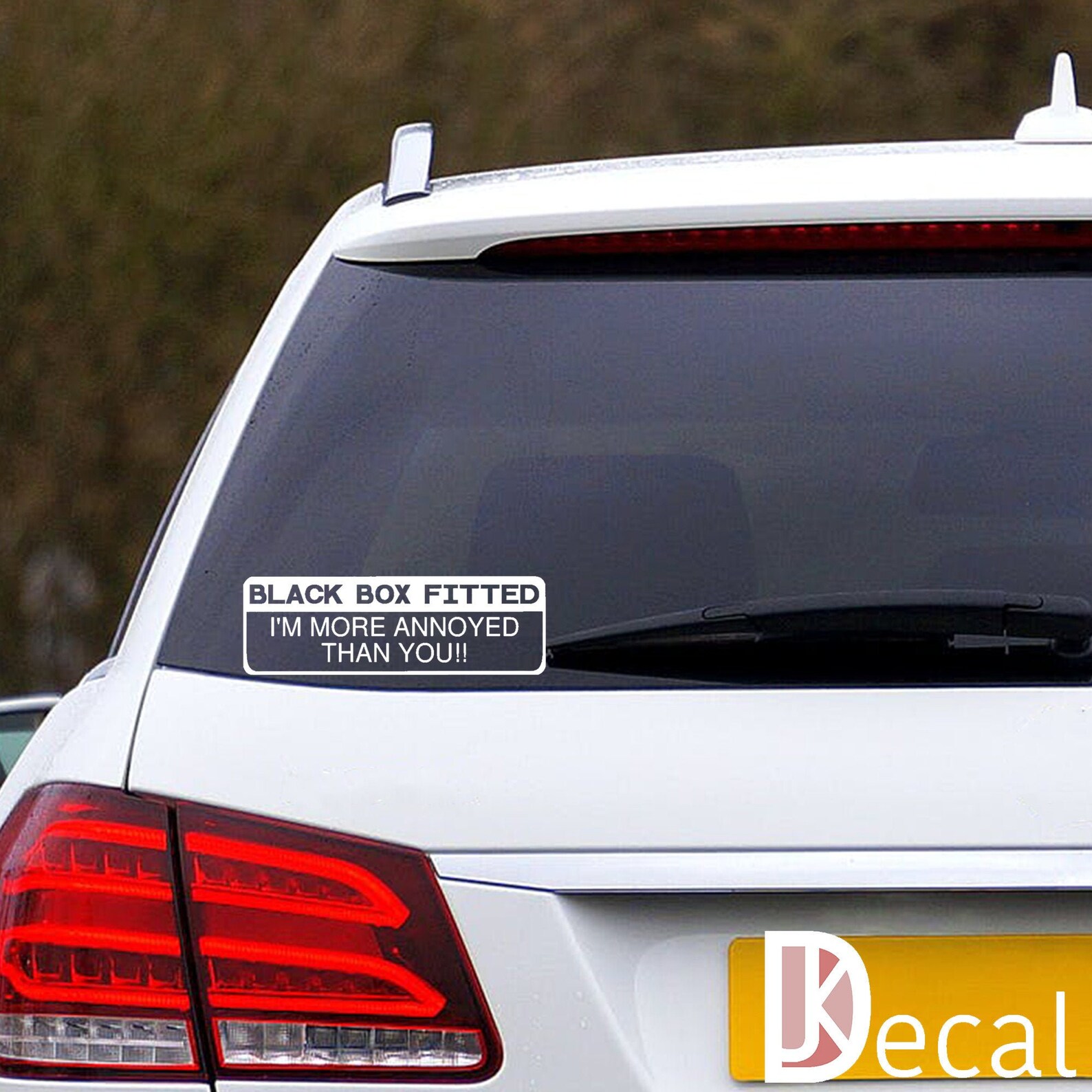 Black Box Funny Car Decal Sticker Etsy