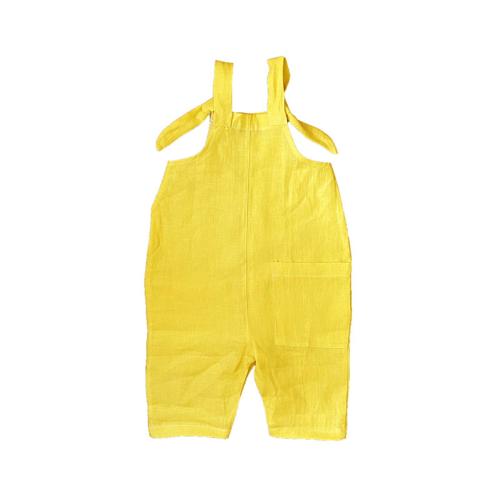 Unisex Linen Overall for kids Yellow Jumpsuit for babies Etsy