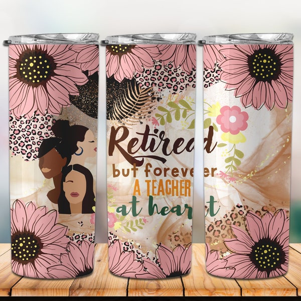 Tumbler Wrap for Retirement Teacher - Etsy