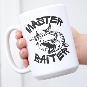 Master Baiter Png, Funny Fishing PNG, Fishing Gifts For Men, PNG file for sublimation design download image 4