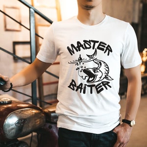 Master Baiter Png, Funny Fishing PNG, Fishing Gifts For Men, PNG file for sublimation design download image 3