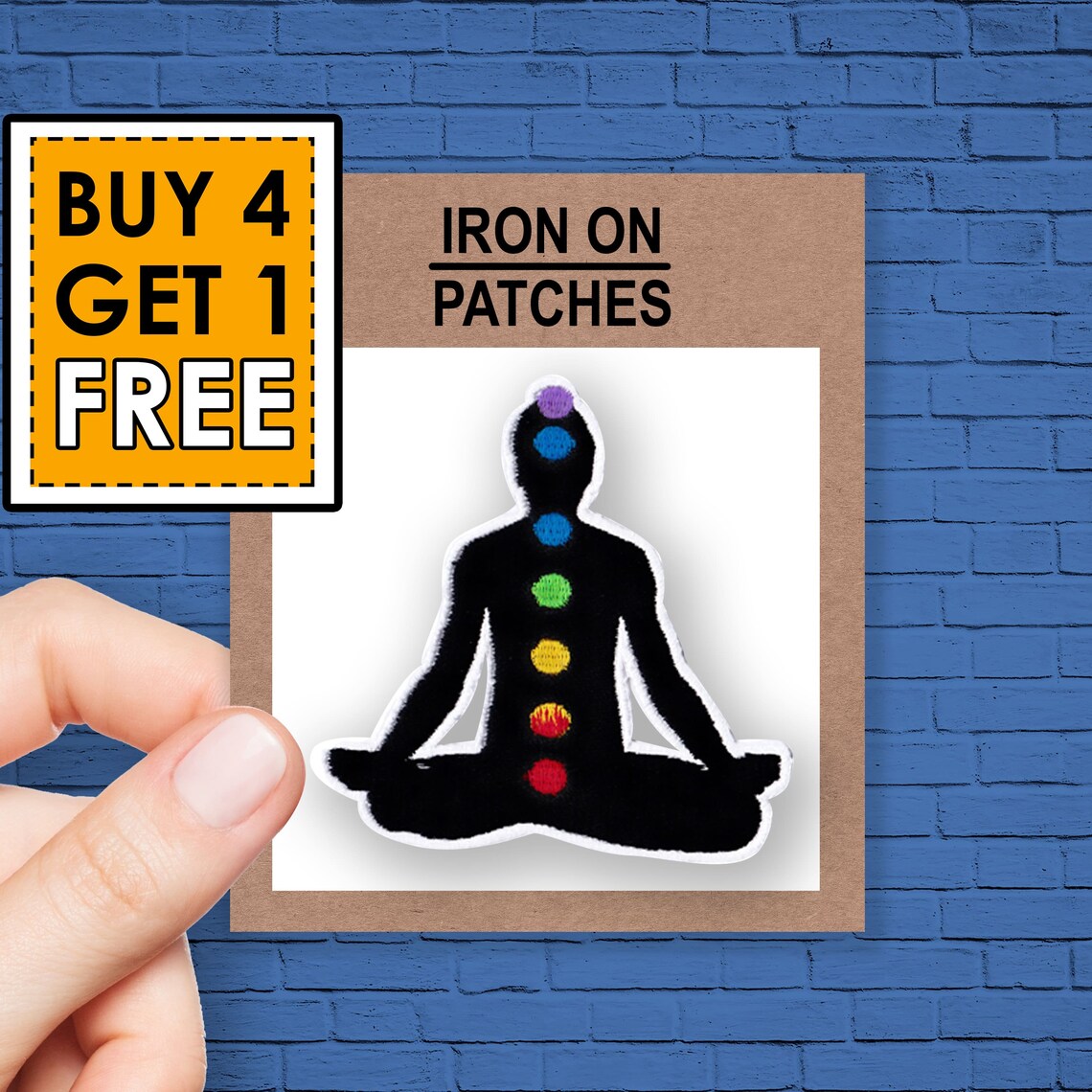 Yoga Zen Patch Symbol Peace Patches Embroidered Patch Iron On Etsy