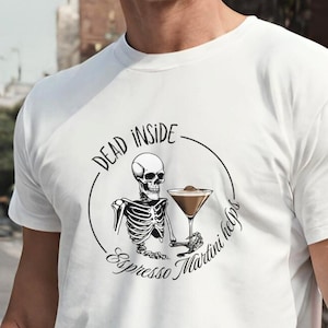 Espresso Martini-skjorta för Halloween Retro estetisk hösttee Martini-skjorta Y2K-alkoholgåva Aperitif höst