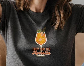 Retro aperol camisa amante spritz sudadera me ven aperollin suéter abuela cumpleaños regalo bestie camisa madres día camiseta despedida de soltera