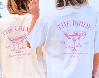 Camisetas de despedida de soltera, club de despedida de soltera rosa, personalizadas, nombre personalizado de la novia, camiseta de despedida de soltera, club social, despedida de soltera, equipo de dama de honor, camiseta a juego