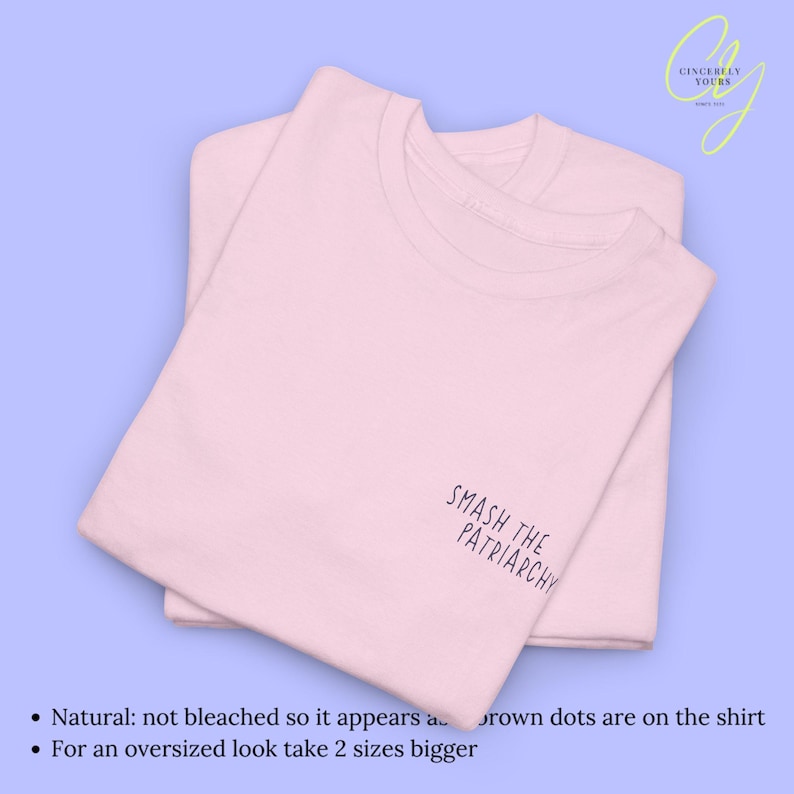 Smash the Patriarchy funny Cat Activist Shirt Feminist Pocket Print Back Print Tee Political Cat Meme Gift for Women Unhinged Humor Tee 90s Light Pink