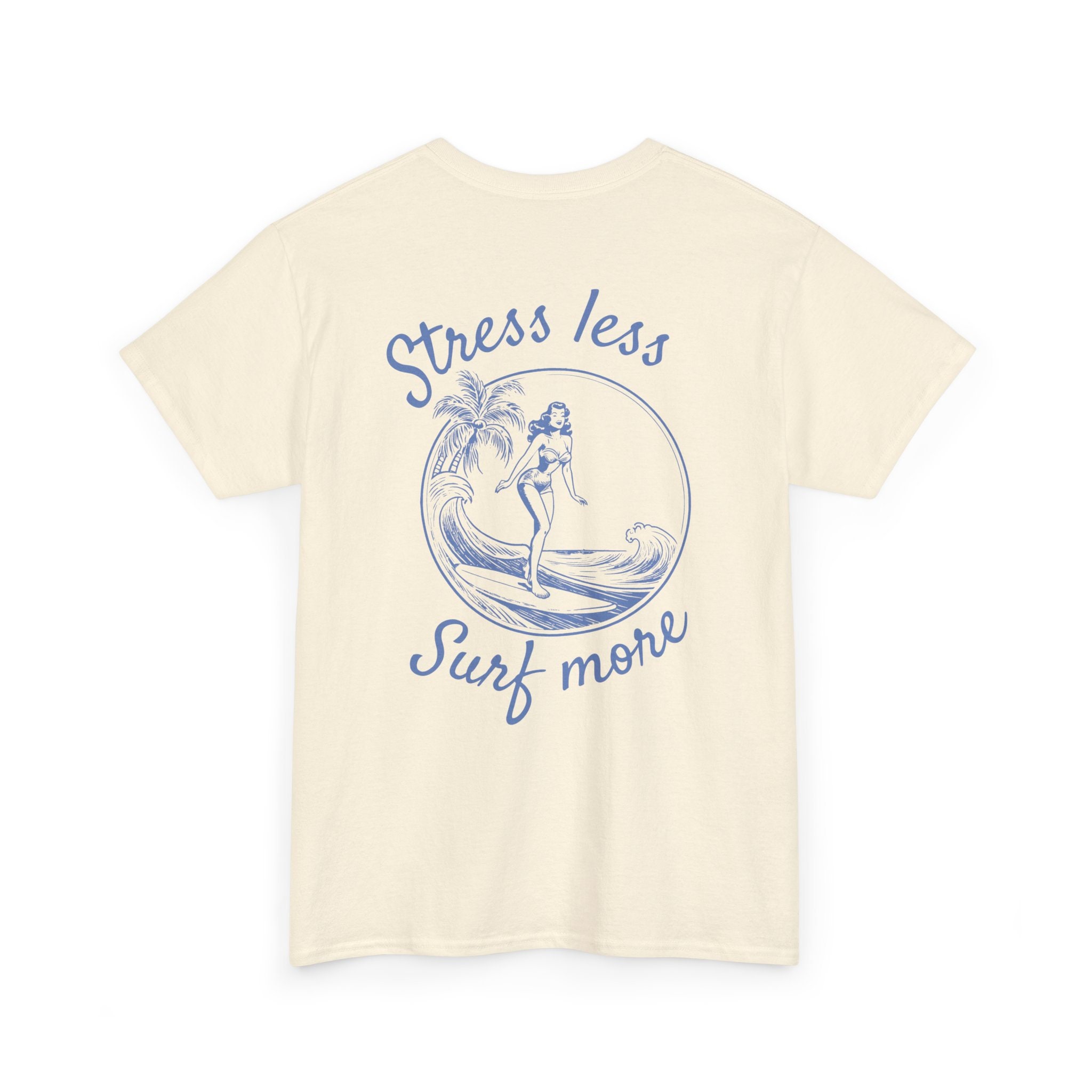Stress Less Surf More Shirt Retro 90s Surf T-shirt Beach Vintage