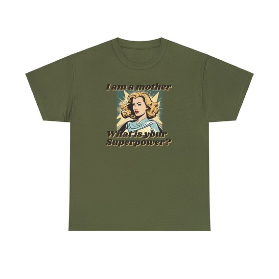 I Am a Mother What is Your Superpower Shirt Retro Comic Style Mom