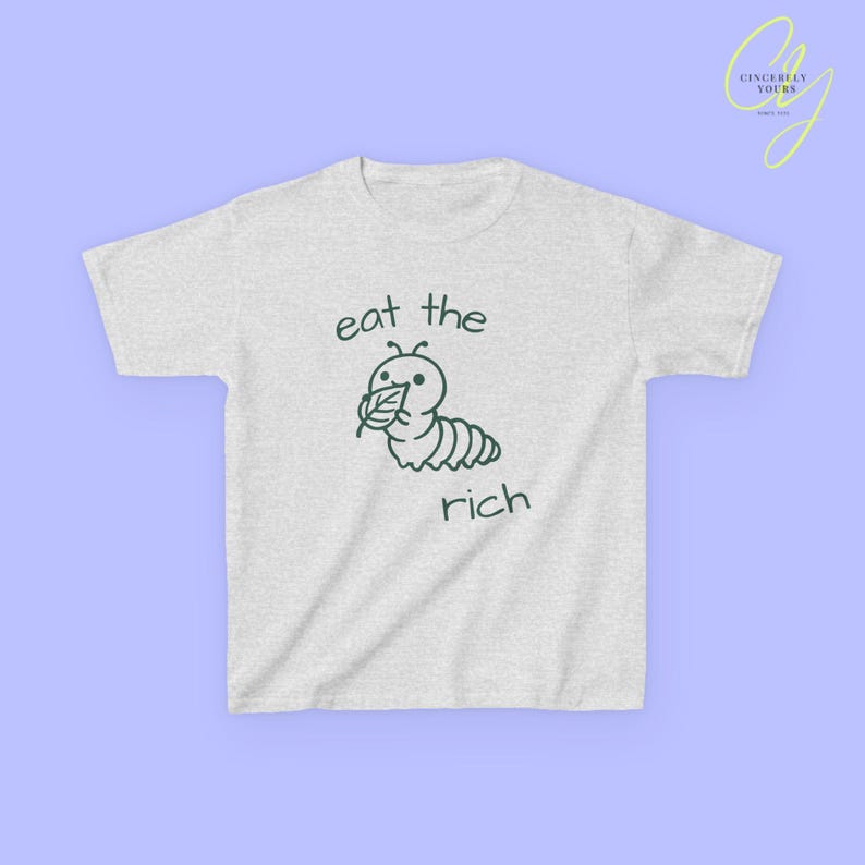 coquette eat the rich cute caterpillar retro feminist baby tee feminism Y2K cropped TShirt 90s equality female empowerment sarcastic saying Ash