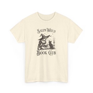 Salem Witch Book Club cat lady Halloween retro bookish lover witchy shit gift Spooky Season fall 90s style Y2K vintage feminist childless Natural