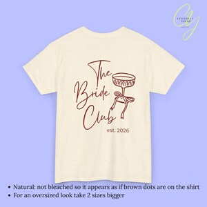 Personalized Hen Party Shirt Bachelorette T Shirt Back Print Coquette Bow Champagne Glass Hand Drawn Bride Crew Custom Name Any Year Custom Natural