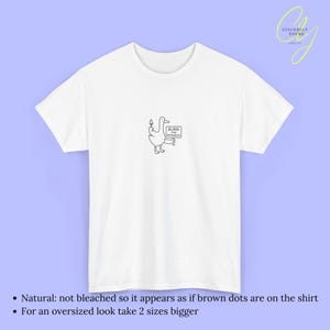 Burn Patriarchy Goose T-Shirt Funny Feminist Duck Shirt Political Y2K Doodle Graphic Top Feminism Slogan Clothing Gift Women 90s line art White