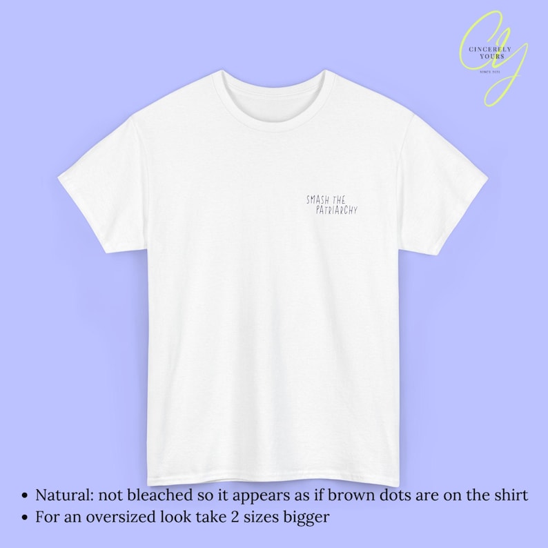 Smash the Patriarchy funny Cat Activist Shirt Feminist Pocket Print Back Print Tee Political Cat Meme Gift for Women Unhinged Humor Tee 90s image 5