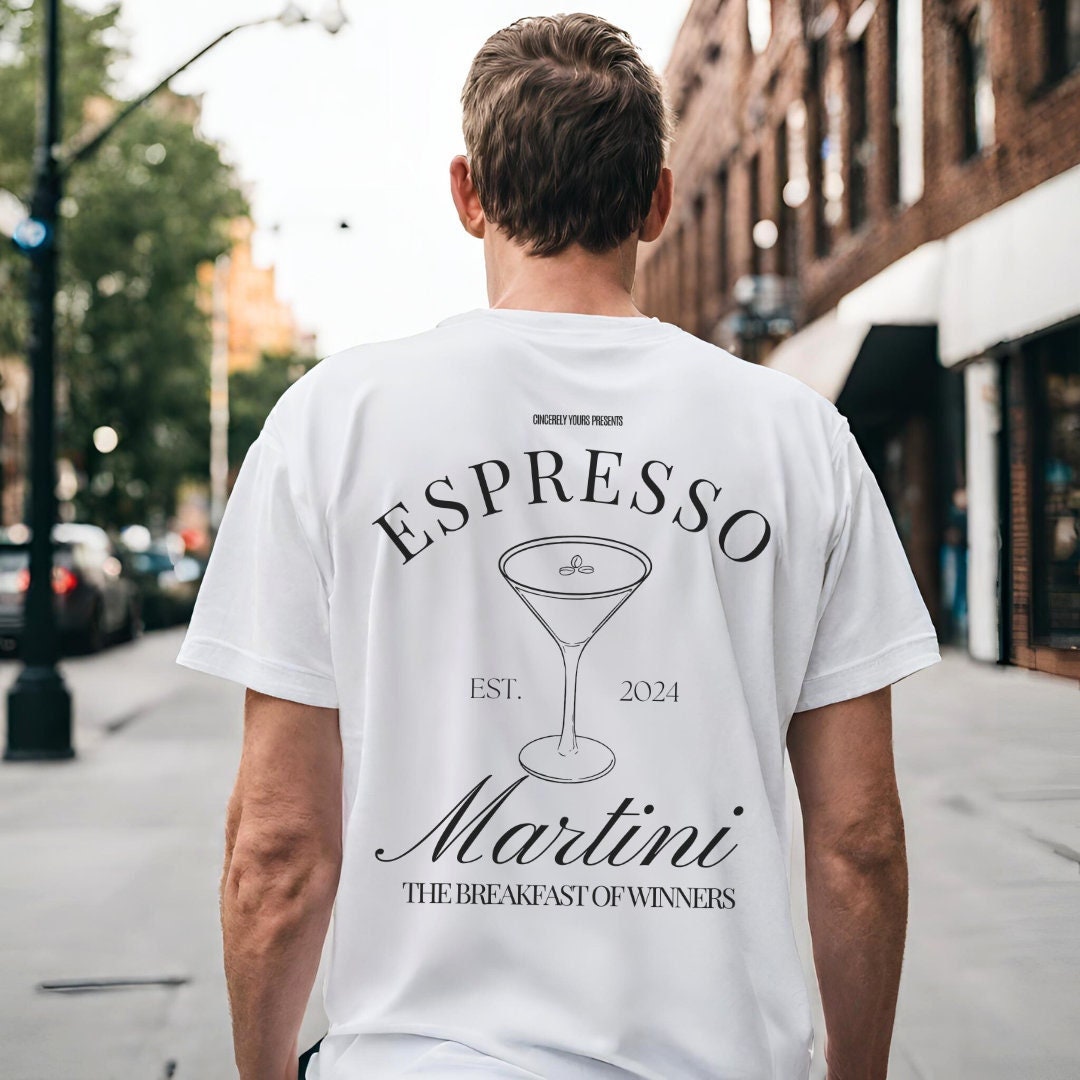 Espresso Martini the breakfast of winners Retro Shirt cocktail lover T-Shirt food mothers day gift 90s graphic Tee student wellness vintage