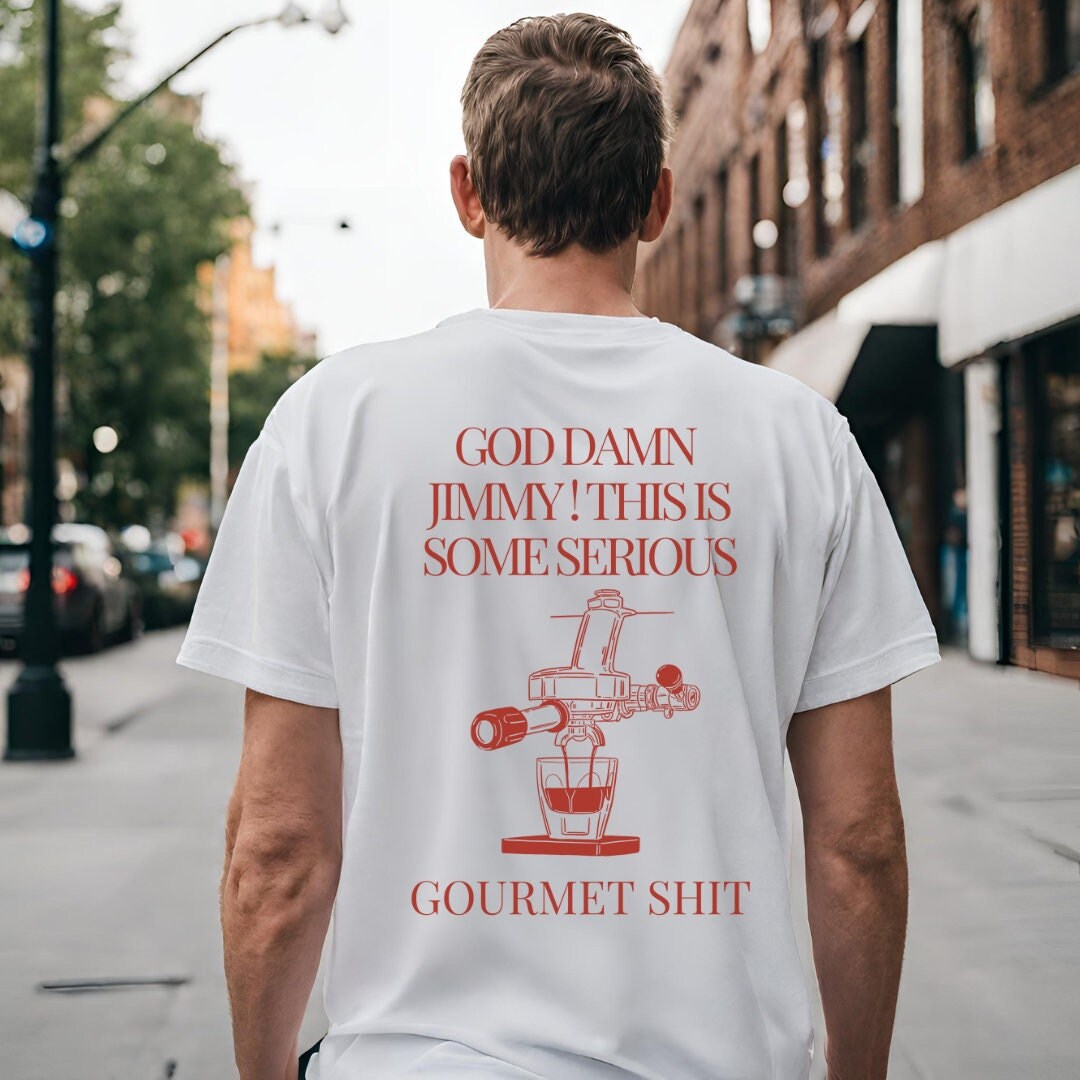 This is Some Serious Gourmet Shit Oversized Coffee Shirt Retro