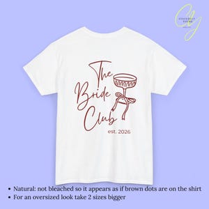 Personalized Hen Party Shirt Bachelorette T Shirt Back Print Coquette Bow Champagne Glass Hand Drawn Bride Crew Custom Name Any Year Custom White