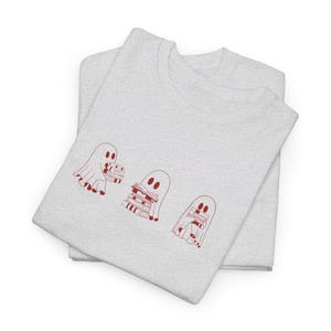 Libros y fantasmas Social Club lindo Ghost Shirt halloween libro amante camisa otoño camiseta Y2K libro gusano leyendo fantasmas profesor regalo mamá 90s tee imagen 4