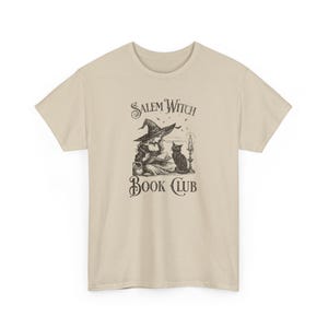 Salem Witch Book Club cat lady Halloween retro bookish lover witchy shit gift Spooky Season fall 90s style Y2K vintage feminist childless Sand