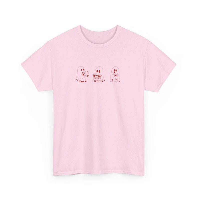 Libros y fantasmas Social Club lindo Ghost Shirt halloween libro amante camisa otoño camiseta Y2K libro gusano leyendo fantasmas profesor regalo mamá 90s tee imagen 10