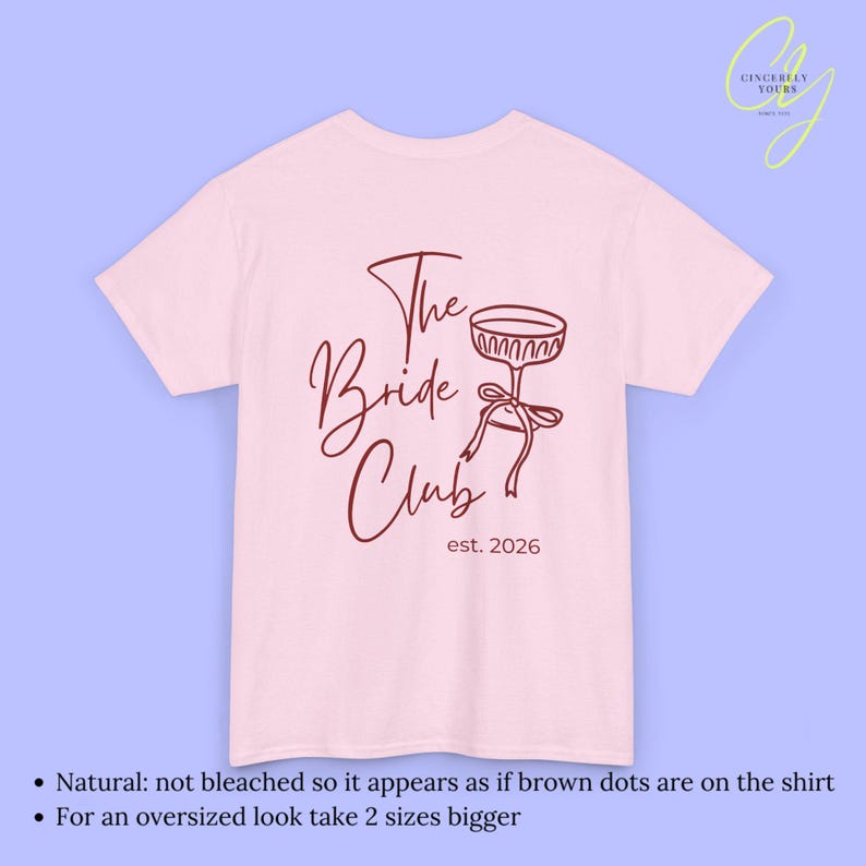 Personalized Hen Party Shirt Bachelorette T Shirt Back Print Coquette Bow Champagne Glass Hand Drawn Bride Crew Custom Name Any Year Custom Light Pink