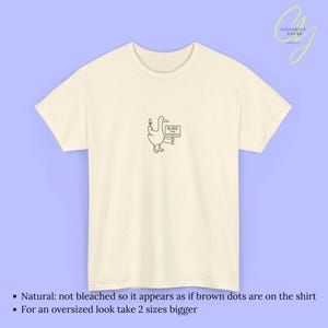 Burn Patriarchy Goose T-Shirt Funny Feminist Duck Shirt Political Y2K Doodle Graphic Top Feminism Slogan Clothing Gift Women 90s line art Natural